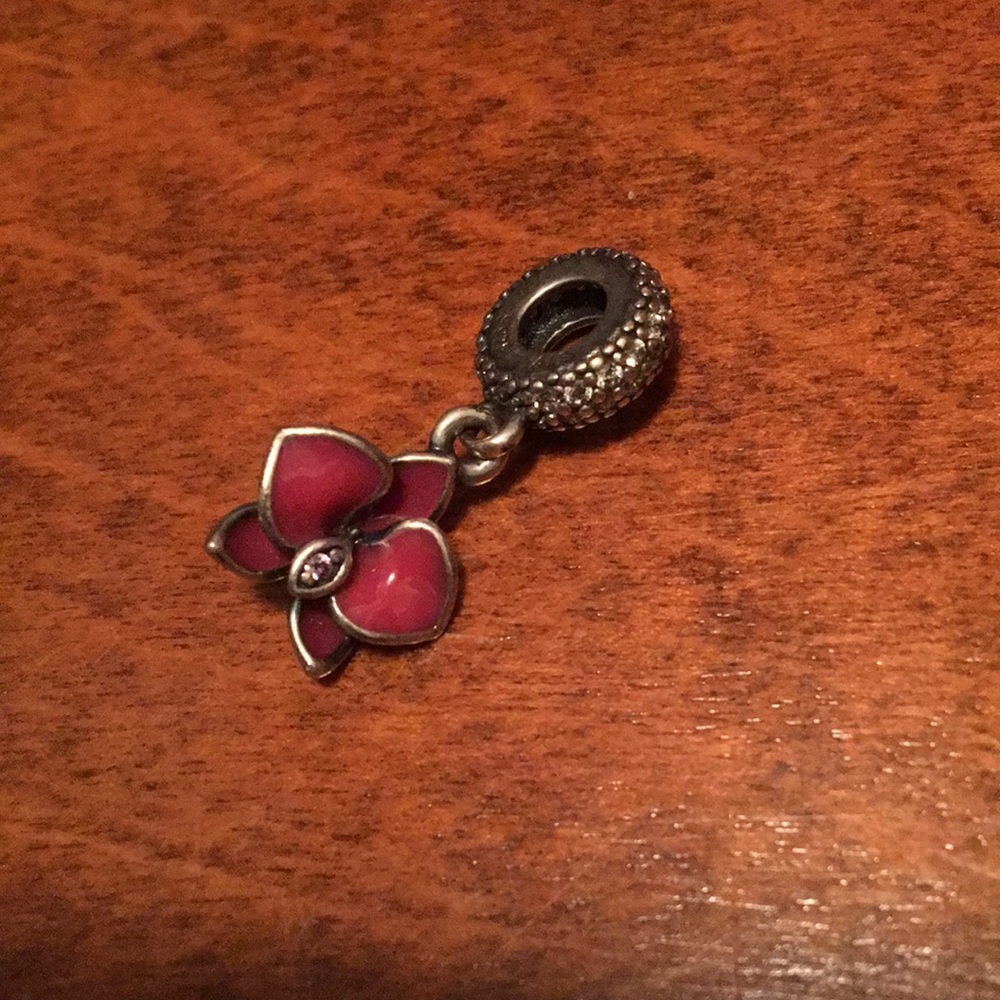 Pandora Pink flower charm